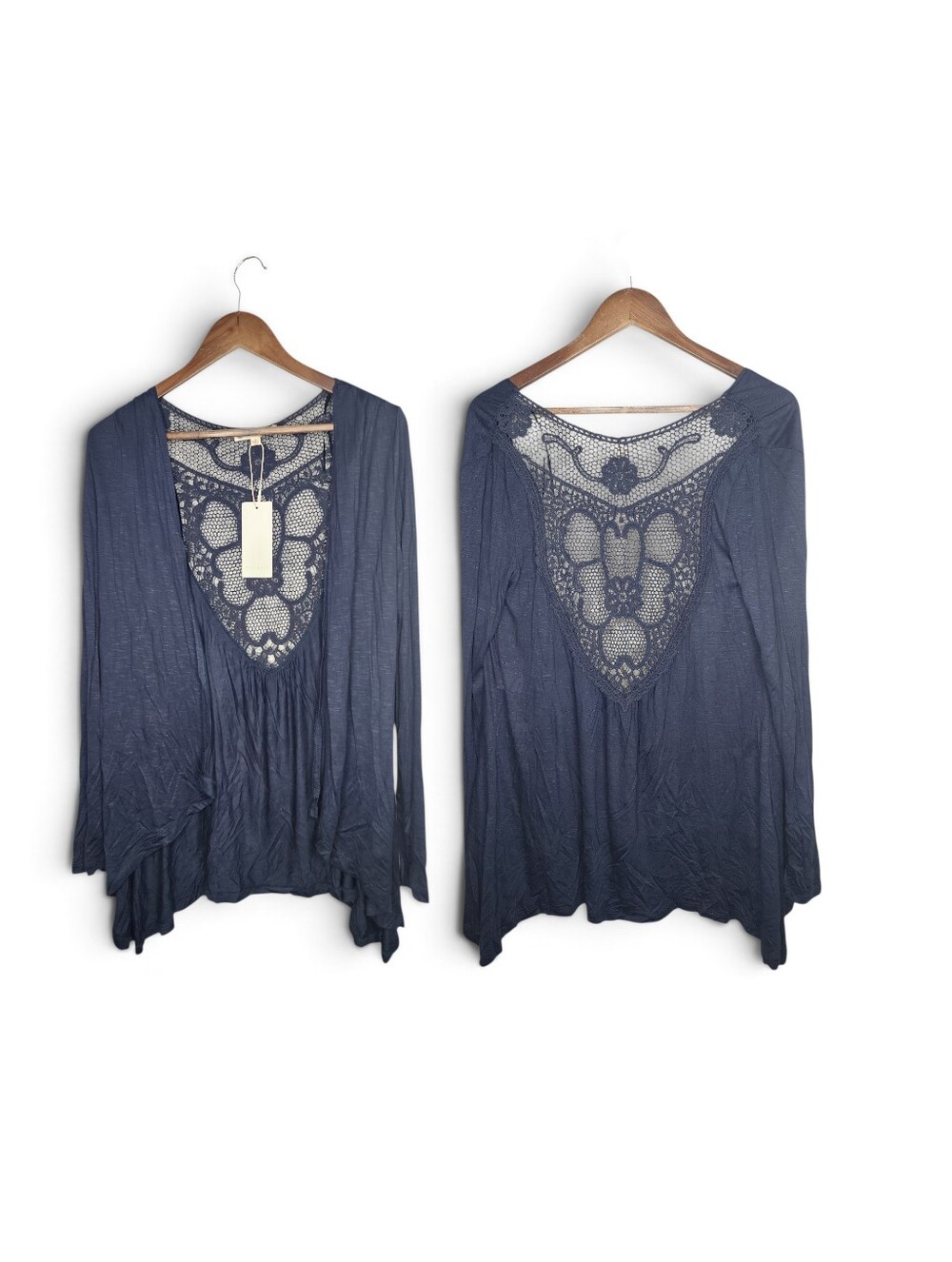 Relished Dreamcatcher Blue Open Front Cardigan Size S